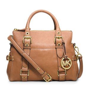 Michael Kors small brown leather "Lea" satchel
